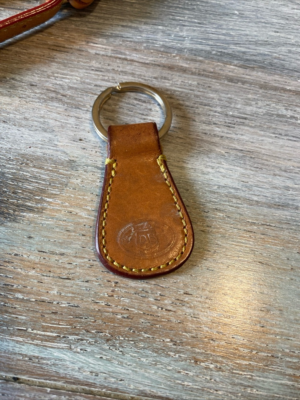 Dooney & Bourke Dillen Double Pocket Satchel green leather wallet key chain - Picture 3 of 16